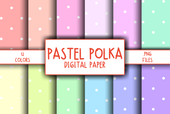 Download Pastel Polka Pattern Digital Paper - Polka pattern Collection