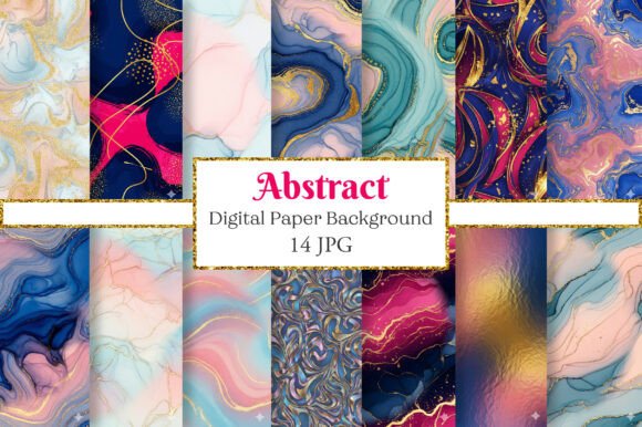 Download Blue, Pink &amp; Gold Abstract Backgrounds - Pink Collection