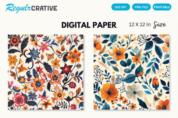 Download Watercolor Boho Floral Seamless Pattern - Boho floral Collection