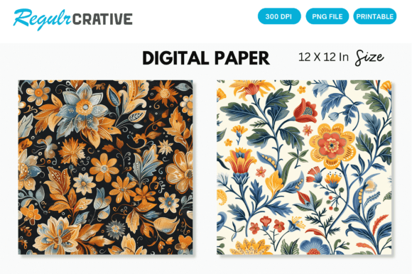 Download Watercolor Boho Floral Seamless Pattern - Boho floral Collection