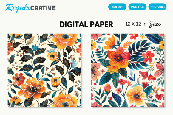 Download Watercolor Boho Floral Seamless Pattern - Boho floral Collection