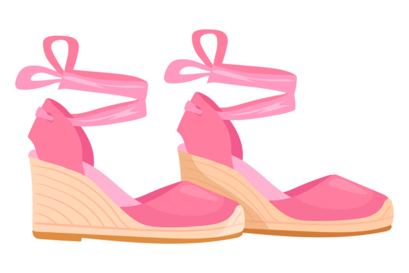 Download Pink Summer Shoes Cartoon Elegant Sexy F - Pink Collection