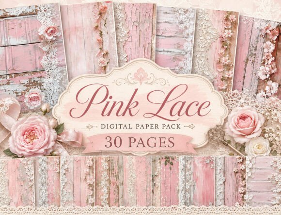 Download Shabby Pink Wood Digital Paper - Pink Collection