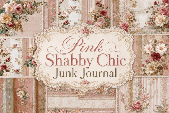 Download Pink Shabby Chic Junk Journal - Pink Collection