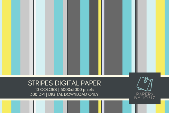 Download Colorful Stripes Digital Paper - Premium Resources