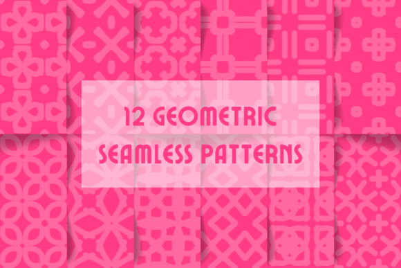 Download Pink Geometric Seamless Patterns - Pink Collection