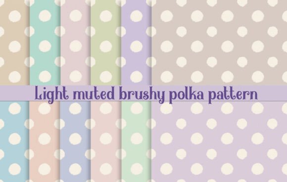 Download Light Muted Brushy Polka Pattern - Polka pattern Collection