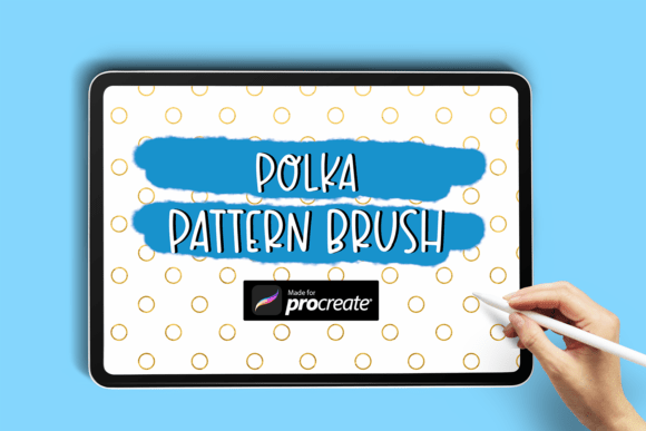 Download Polka Pattern Brush | Procreate Brush - Polka pattern Collection