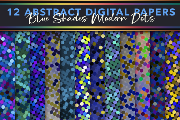 Download Blue Wallpaper Modern Polka Dots Papers - Premium Resources