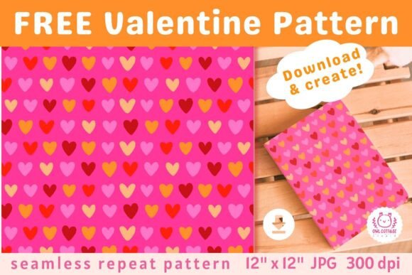 Download FREE Pink Valentine Seamless Pattern - Pink Collection