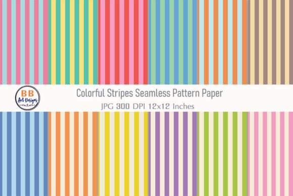 Download Colorful Stripes Seamless Pattern Paper - Colorful stripes Collection