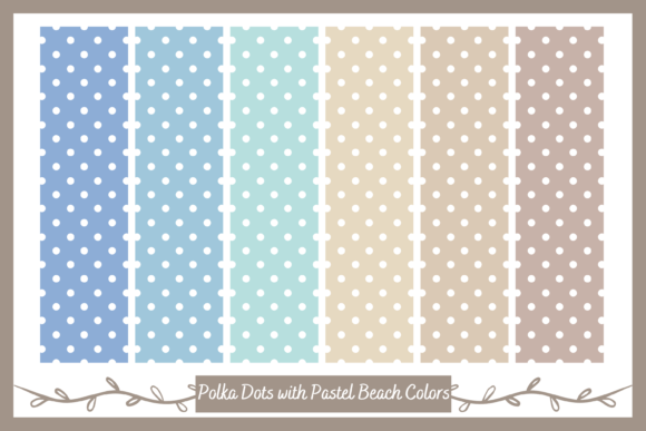 Download Seamless Polka Pattern with Beach Colors - Polka pattern Collection