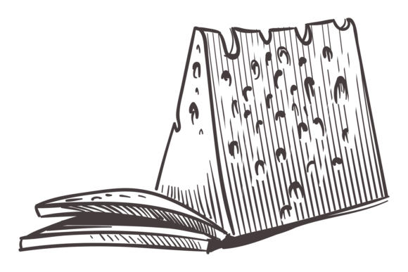 Download Sliced Parmesan Sketch. Fresh Cutted Che - Parmesan Collection