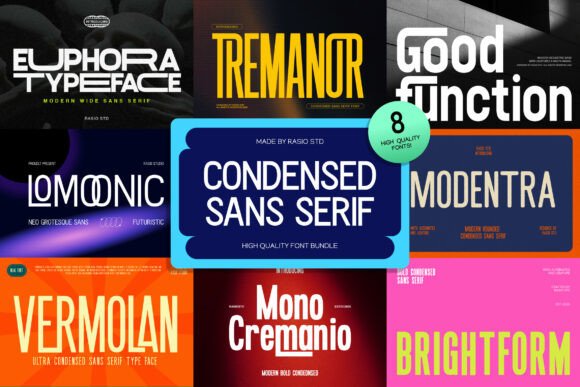 Download Condensed Sans Serif Bundle - Premium Resources