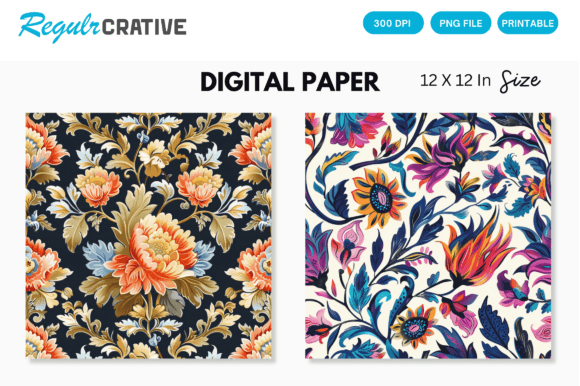 Download Watercolor Boho Floral Seamless Pattern - Boho floral Collection
