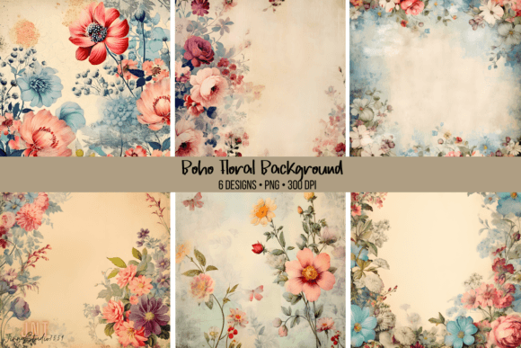 Download Boho Floral Background - Boho floral Collection